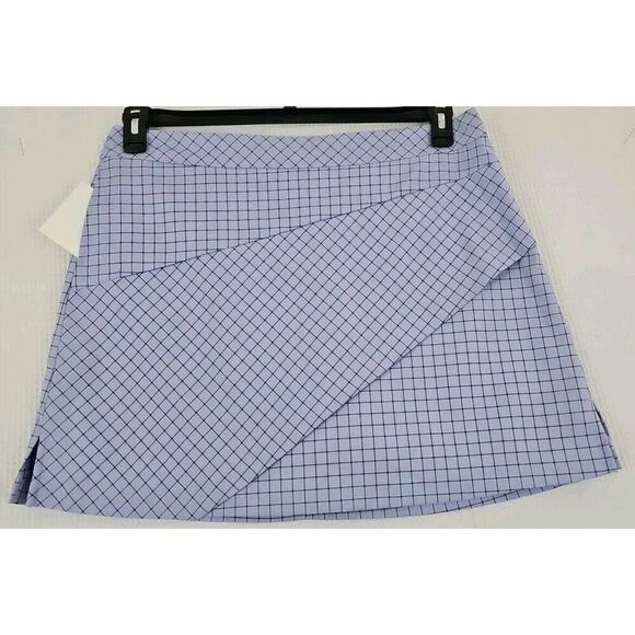 Lady Hagen ~Woman Size 14~ Purple Plaid Golf/Tennis Skort Skirt Pockets NWOT. - Picture 1 of 9